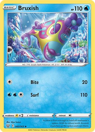 Bruxish 43/163 - SWSH05 Battle Styles Reverse Holofoil