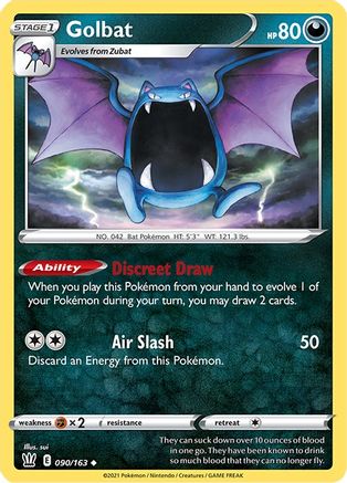 Golbat 90/163 - Battle Styles Reverse Holofoil