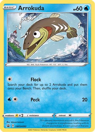 Arrokuda SWSH093/307 - SWSH Black Star Promos Holofoil