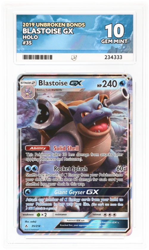ACE 10 - Blastoise GX - 35/214 - Unbroken Bonds - Pokemon