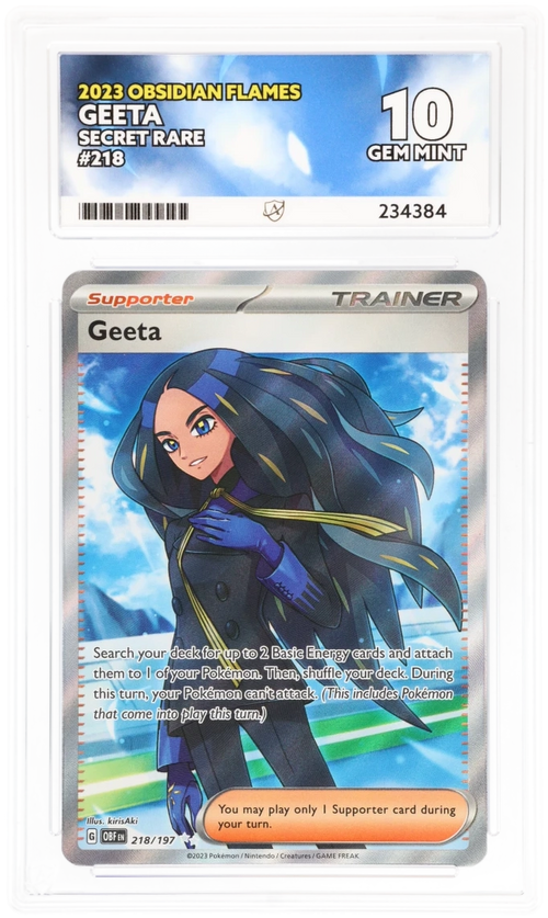ACE 10 - Geeta - 218/197 - Obsidian Flames - Pokemon