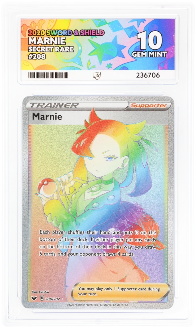 ACE 10 - Marnie - 208/202 - Sword & Shield - Pokemon