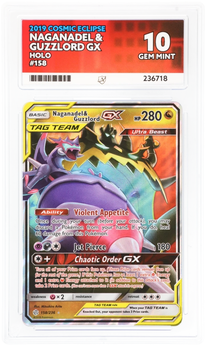 ACE 10 - Naganadel & Guzzlord GX - 158/236 - Cosmic Eclipse - Pokemon