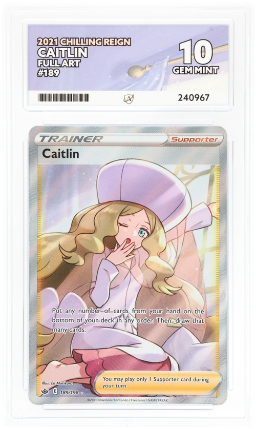 ACE 10 - Caitlin - 189/198 - Chilling Reign - Pokemon