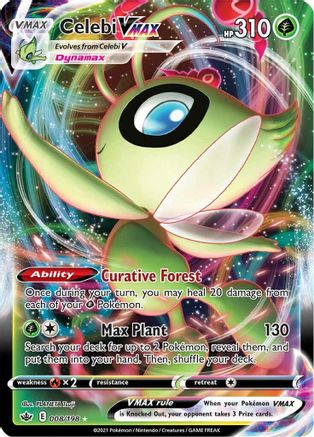 Celebi VMAX 8/198 - SWSH06 Chilling Reign Holofoil