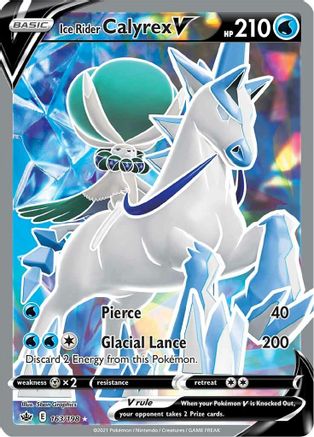 Ice Rider Calyrex V 163/198 - Chilling Reign Holofoil