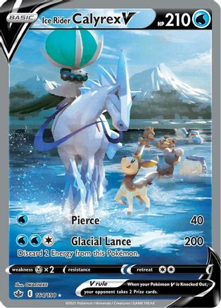 Ice Rider Calyrex V (Alternate Full Art) 164/198 - Chilling Reign Holofoil