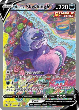 Galarian Slowking V 179/198 - Chilling Reign Holofoil