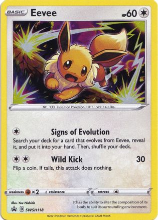 Eevee - SWSH118 SWSH118/307 - SWSH Sword & Shield Promo Cards Holofoil