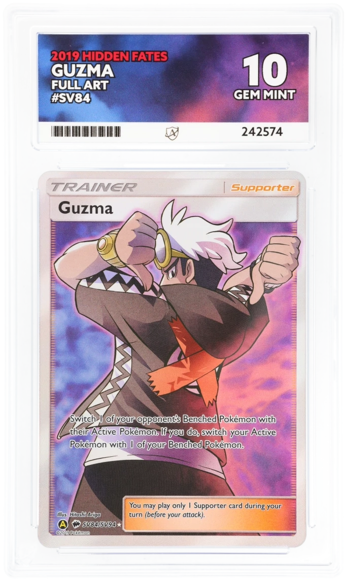 ACE 10 - Guzma Full Art - SV84 - Hidden Fates - Pokemon