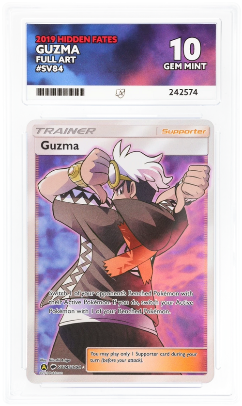 ACE 10 - Guzma Full Art - SV84 - Hidden Fates - Pokemon