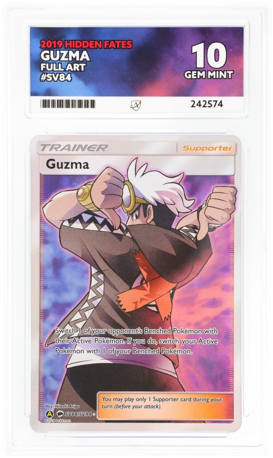 ACE 10 - Guzma Full Art - SV84 - Hidden Fates - Pokemon