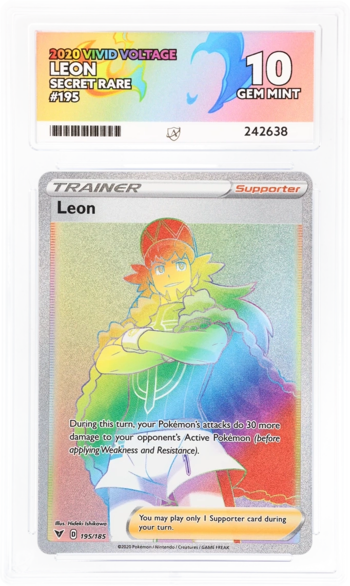 ACE 10 - Leon - 195/185 - Vivid Voltage - Pokemon