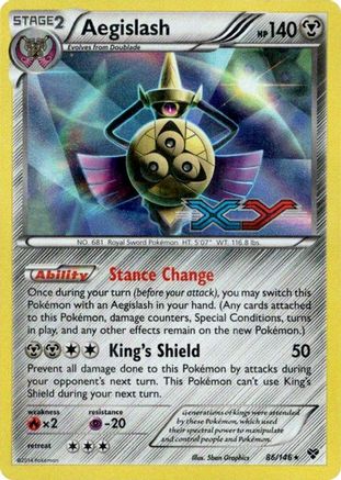 Aegislash - 86/146 (Prerelease) 86 - XY Promos Holofoil