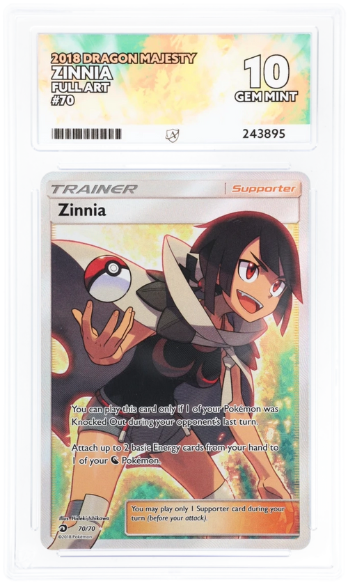 ACE 10 - Zinnia - 70/70 - Dragon Majesty - Pokemon