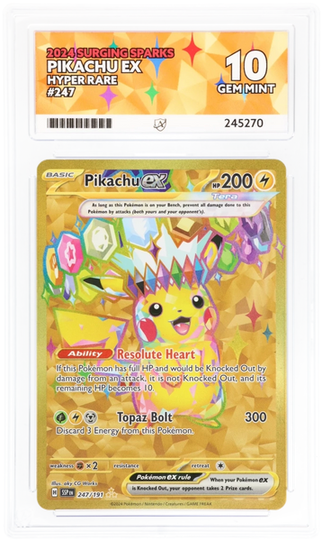 pikachu ex pokemon cards Pikachu EX Hyper Rare 247/191 - Ace 10