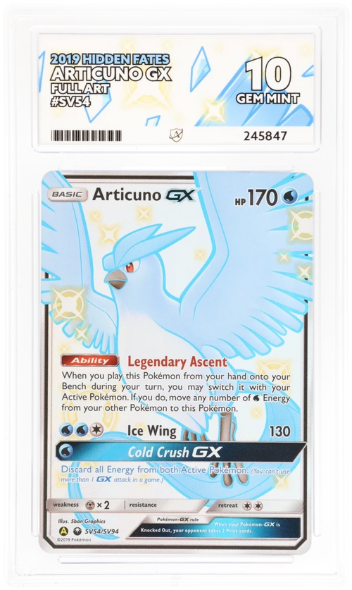 ACE 10 - Articuno GX - SV54/SV94 - Hidden Fates - Pokemon