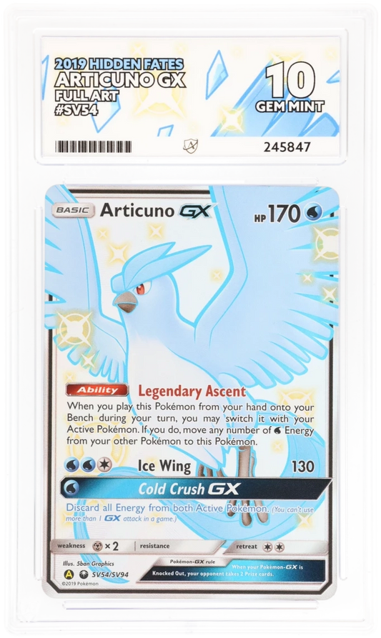 ACE 10 - Articuno GX - SV54/SV94 - Hidden Fates - Pokemon