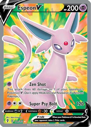 Espeon V 179/203 - Evolving Skies Holofoil