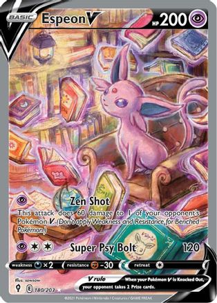 Espeon V 180/203 - Evolving Skies Holofoil