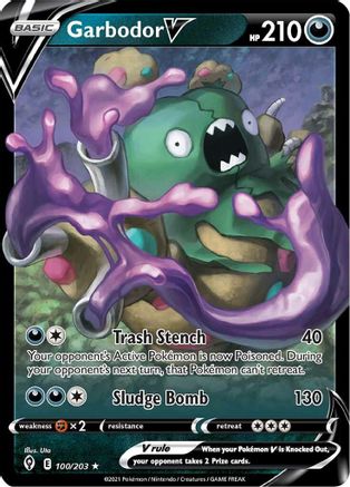 Garbodor V 100/203 - Evolving Skies Holofoil
