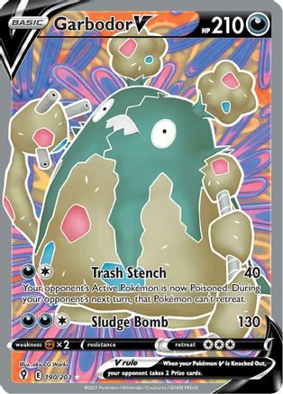 Garbodor V 190/203 - Evolving Skies Holofoil