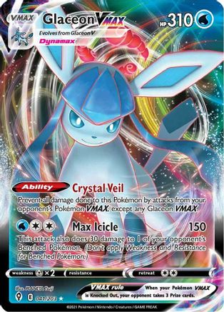 Glaceon VMAX 41/203 - Evolving Skies Holofoil