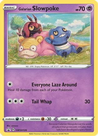 Galarian Slowpoke SWSH126/307 - SWSH Black Star Promos Holofoil
