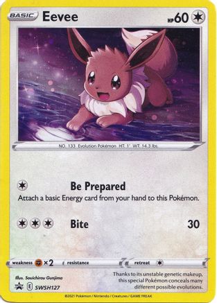 Eevee - SWSH127 SWSH127/307 - SWSH Sword & Shield Promo Cards Holofoil