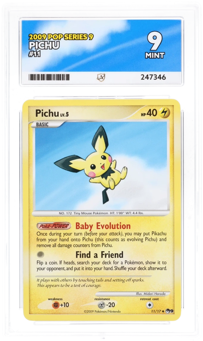 ACE 9 - Pichu - 11/17 - POP Series 9 - Pokemon - front