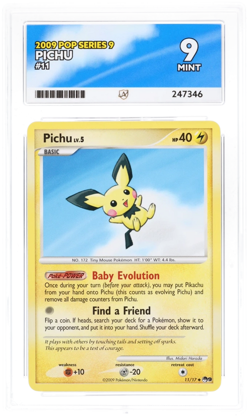 ACE 9 - Pichu - 11/17 - POP Series 9 - Pokemon - front