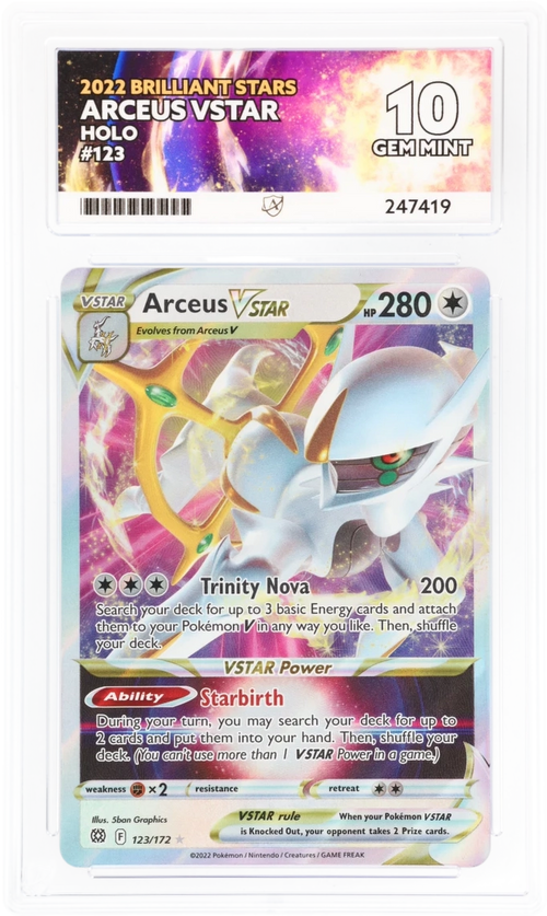 ACE 10 - Arceus VSTAR - 123/172 - Brilliant Stars - Pokemon