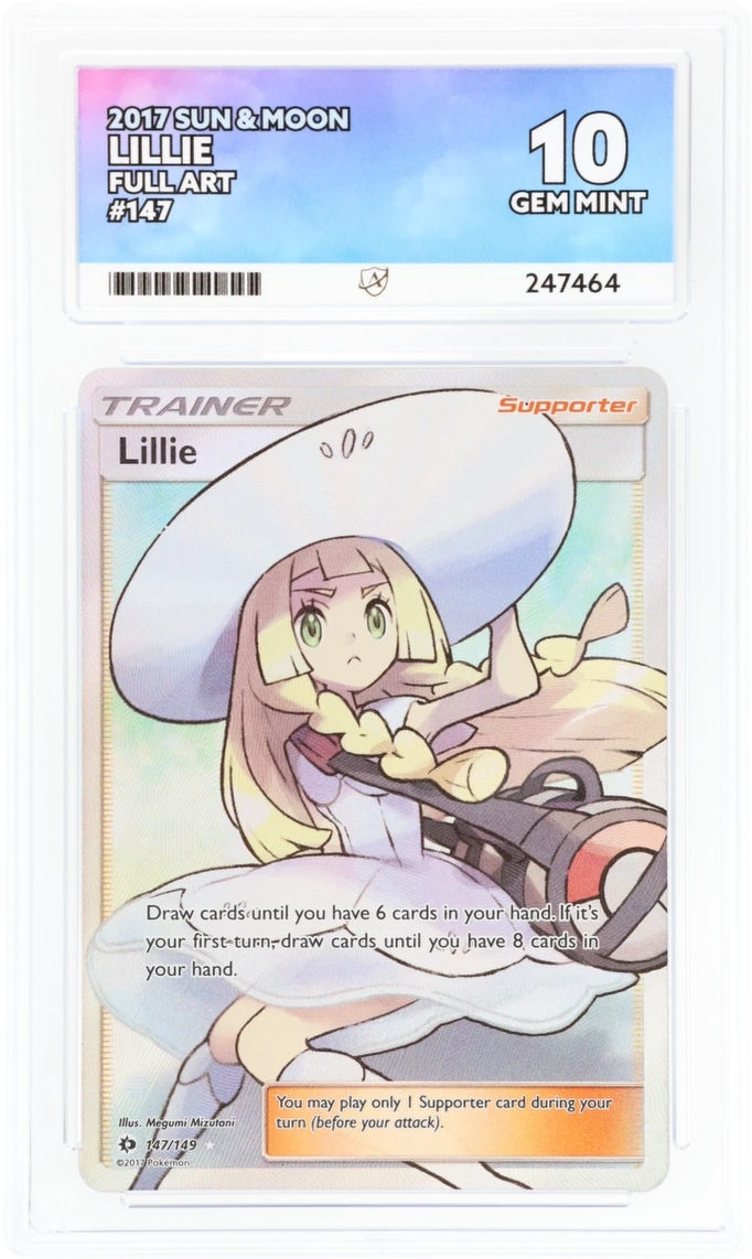 ACE 10 - Lillie - 147/149 - Sun & Moon - Pokemon - front