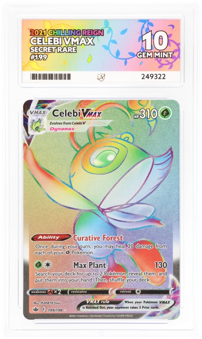 ACE 10 - Celebi VMAX - 199/198 - Chilling Reign - Pokemon