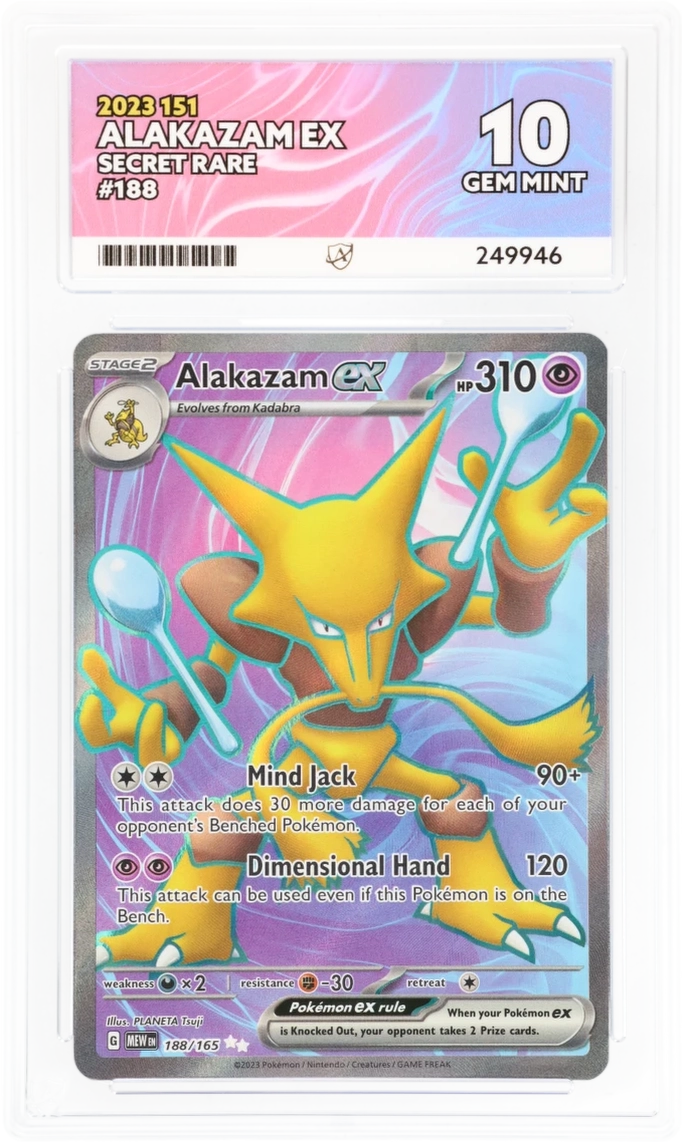 ACE 10 - Alakazam ex - 188/165 - 151 - Pokemon