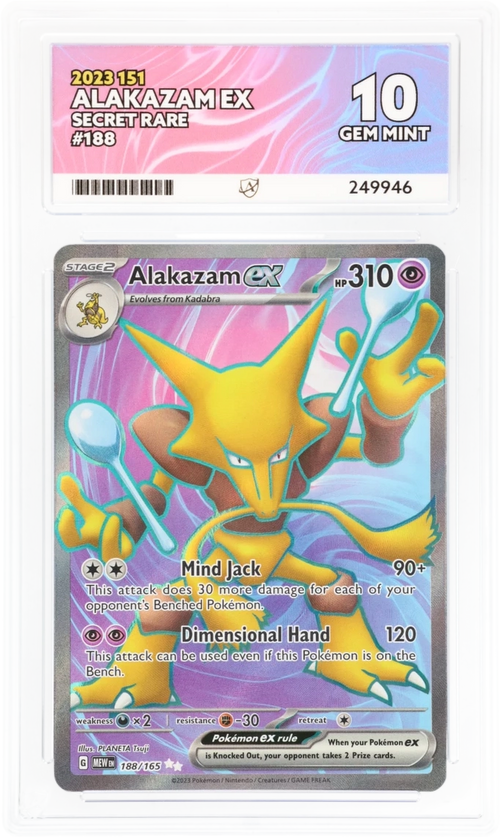 ACE 10 - Alakazam ex - 188/165 - 151 - Pokemon