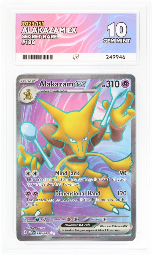 ACE 10 - Alakazam ex - 188/165 - 151 - Pokemon
