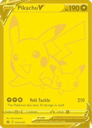 Pikachu V SWSH145/307 - SWSH Black Star Promos Holofoil