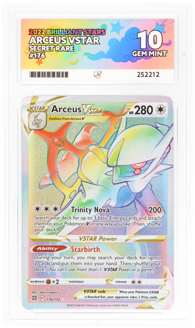 ACE 10 - Arceus VSTAR - 176/172 - Brilliant Stars - Pokemon