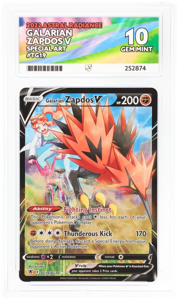 ACE 10 - Galarian Zapdos V - TG19/TG30 - Astral Radiance - Pokemon