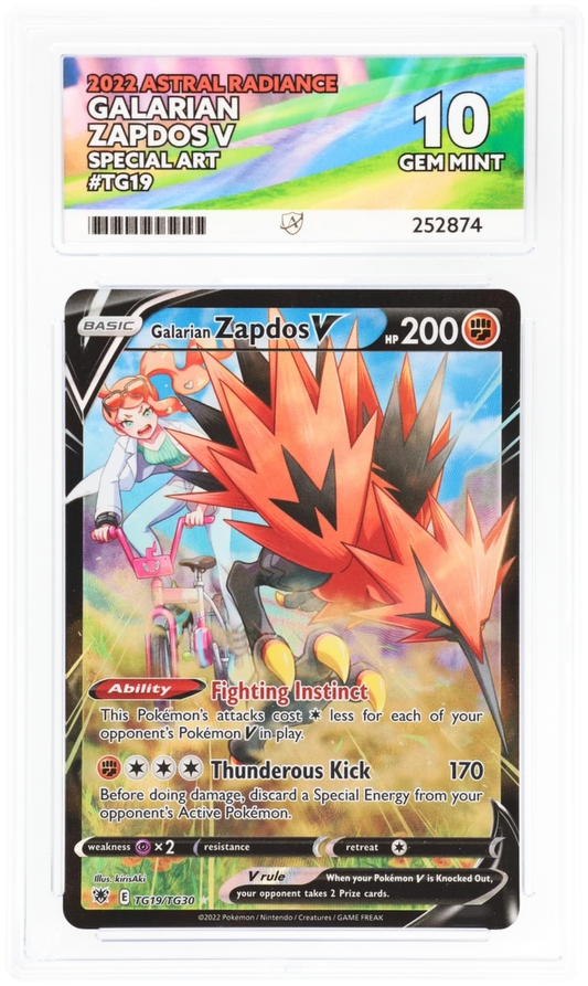 ACE 10 - Galarian Zapdos V - TG19/TG30 - Astral Radiance - Pokemon