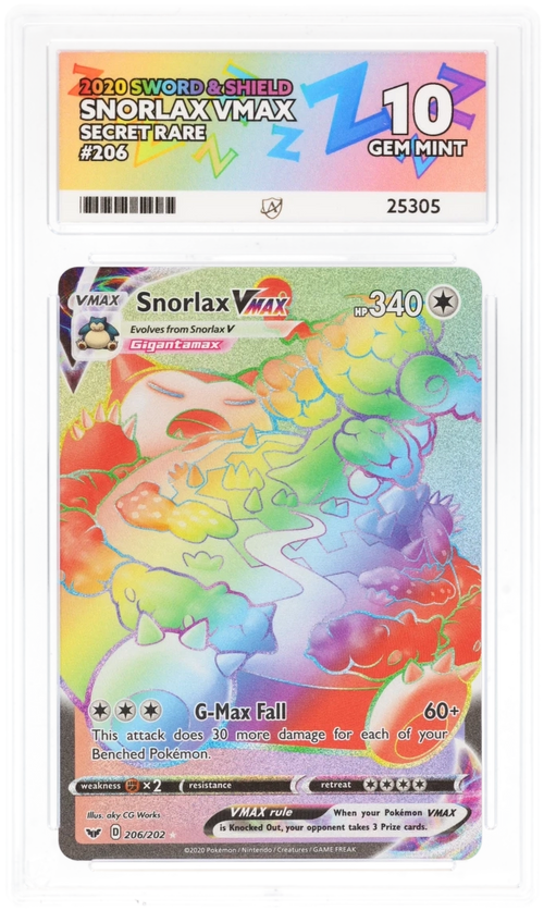 ACE 10 - Snorlax VMAX - 206/202 - Sword & Shield - Pokemon