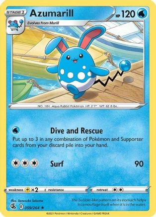 Azumarill 59/264 - SWSH08 Fusion Strike
