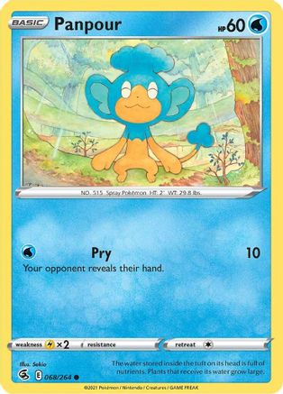 Panpour 68/264 - Fusion Strike Reverse Holofoil