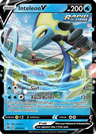Inteleon V 78/264 - Fusion Strike Holofoil