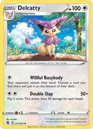 Delcatty 211/264 - SWSH08 Fusion Strike Reverse Holofoil