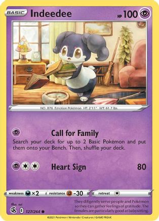 Indeedee 127/264 - Fusion Strike