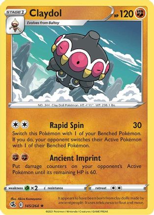 Claydol 145/264 - SWSH08 Fusion Strike Reverse Holofoil
