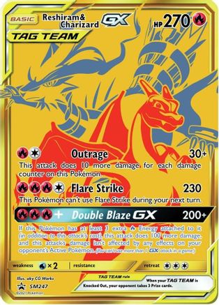 Reshiram & Charizard-GX SM247/248 - SM Black Star Promos Holofoil
