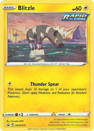 Blitzle - SWSH173 SWSH173/307 - SWSH Sword & Shield Promo Cards Holofoil